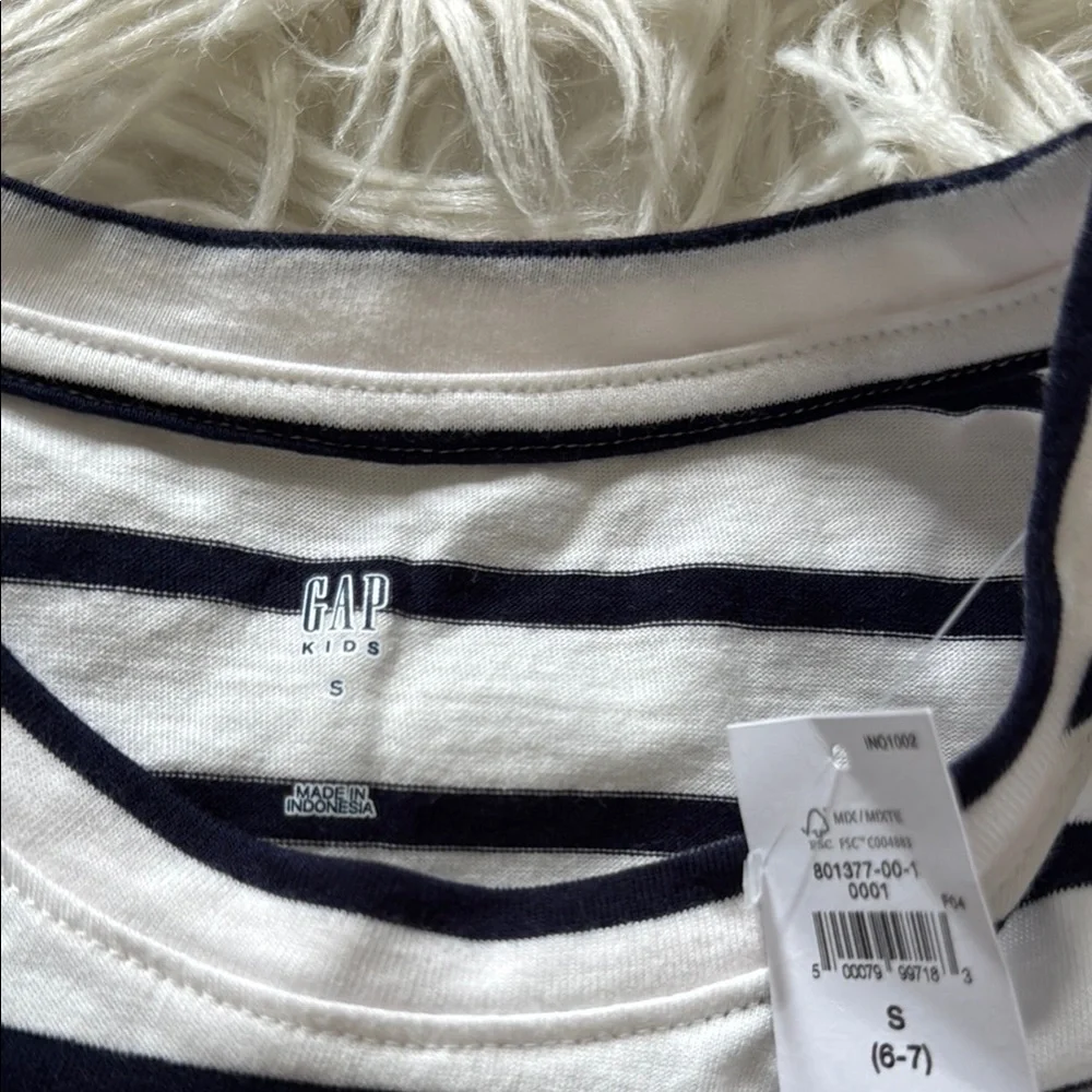 BNWT Gap Striped Kids Dress in Navy and White